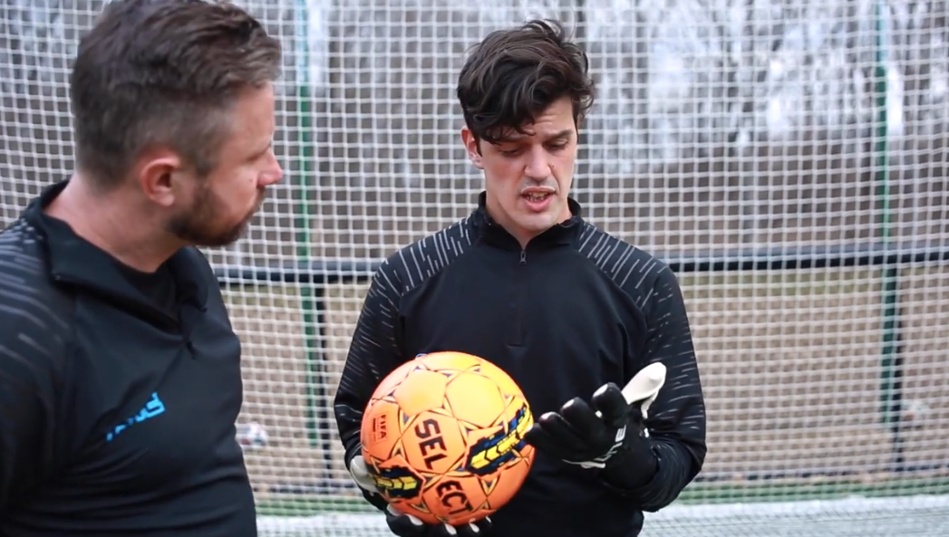 ELP Goalkeeping coach instructing