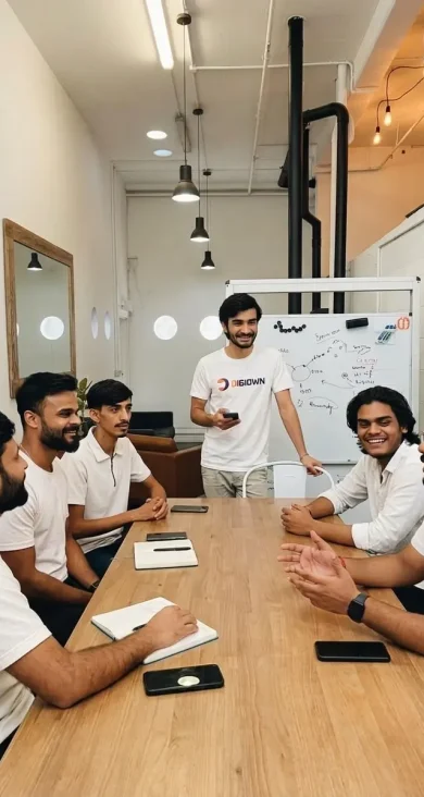 digiown agency team meeting